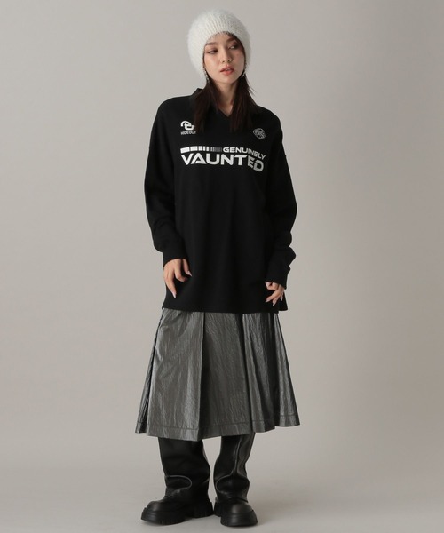 FOREVER 21(フォーエバー トゥエンティーワン)の「【2024FW】ゲームシャツ裏毛プルオーバー(スウェット・レディース・ストライプ/ピンク/ブラック・FREE)」の17枚目の写真