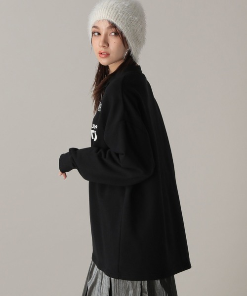 FOREVER 21(フォーエバー トゥエンティーワン)の「【2024FW】ゲームシャツ裏毛プルオーバー(スウェット・レディース・ストライプ/ピンク/ブラック・FREE)」の19枚目の写真