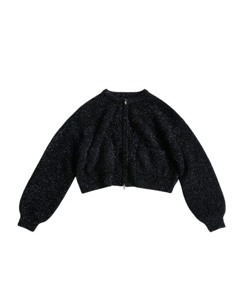antiqua(アンティカ)の「ガラスヤーンニットカーディガン(ニット/セーター・レディース・ブラック/ダークグレー・ONESIZE)」の14枚目の写真