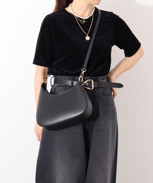 NOLLEY’S（ノーリーズ）の「アシメカーブバッグ（ショルダーバッグ・レディース・ブラック・FREE）」の19枚目の写真