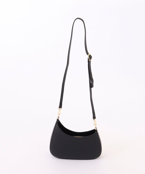 NOLLEY’S（ノーリーズ）の「アシメカーブバッグ（ショルダーバッグ・レディース・ブラック・FREE）」の4枚目の写真