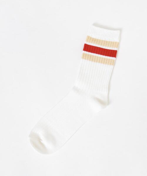 URBAN RESEARCH(アーバンリサーチ)の「『UR TECH』ラインリブソックス(ソックス/靴下・メンズ・パープル/ネイビー/レッド/チャコールグレー/カーキ・25-28)」の16枚目の写真