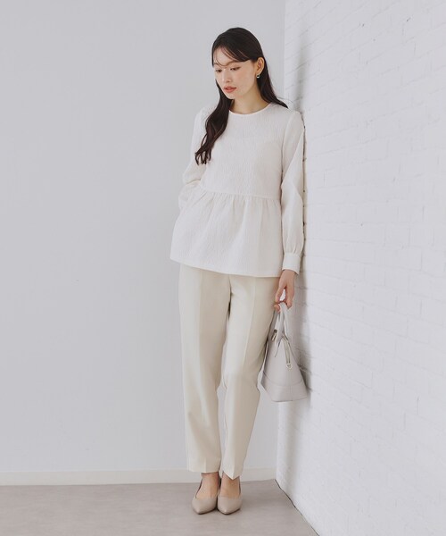 セール】《通勤・セレモニー/セットアップ対応》テーパードパンツ