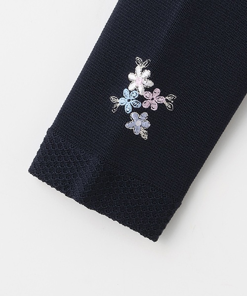 もも　メゾピアノ　ボレロ 花刺しゅう ニットボレロ（スーツジャケット）｜mezzo piano