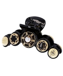 Mela Bianca（メラビアンカ）の「Mela Bianca/メラビアンカ 韓国 レザー パール ルナ ヘアクロー ヘアクリップ バレッタ バンスクリップ ヘアアクセサリー Luna Hair Claw（バレッタ/ヘアクリップ）」