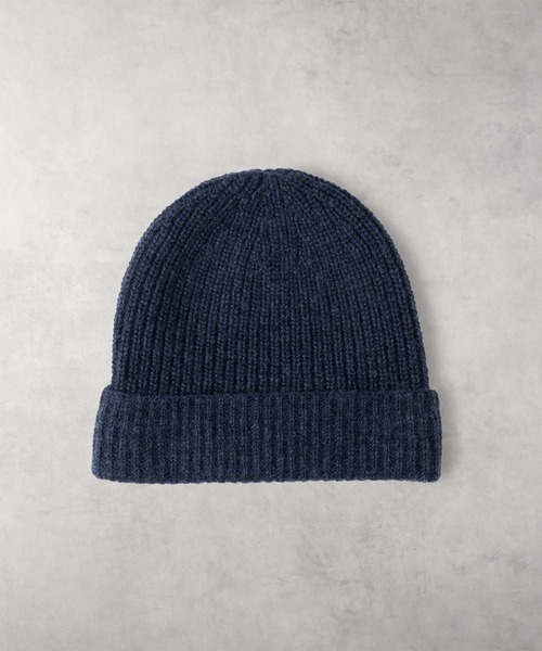 BACK NUMBER(バックナンバー)の「【BACK NUMBER】ブリティッシュウール混ニットワッチ(ニットキャップ/ビーニー・メンズ・ブラック/ネイビー/オフホワイト・フリー)」の5枚目の写真