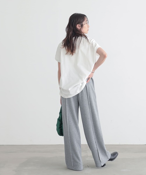 n'OrLABEL(ノアールレーベル)の「アウトラインスウェットパンツ(スウェットパンツ・レディース・杢グレー/ブラック/オートミール・1/2)」の8枚目の写真