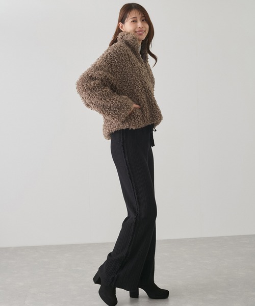 Jayro（ジャイロ）の「サイドフリンジニットパンツ（その他パンツ・レディース・ブラック/グレー/ベージュ・M）」の12枚目の写真
