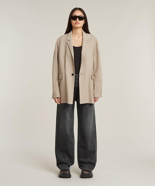 G-STAR(ジースター)の「JUDEE LOOSE LOW WAIST JEANS/ワイドルーズストレートジーンズ/L28(デニムパンツ・レディース・ブラック系その他・24inch/25inch/26inch/27inch/23inch)」の3枚目の写真