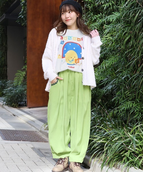 チチカカ（チチカカ）の「「カルビー」コラボレーション第2弾Tシャツ【ユニセックス】（Tシャツ/カットソー・レディース・グリーン/イエロー・FREE）」の3枚目の写真