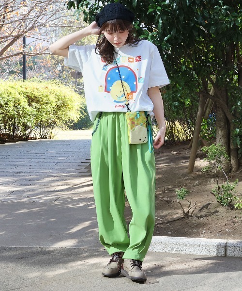 チチカカ（チチカカ）の「「カルビー」コラボレーション第2弾Tシャツ【ユニセックス】（Tシャツ/カットソー・レディース・グリーン/イエロー・FREE）」の4枚目の写真