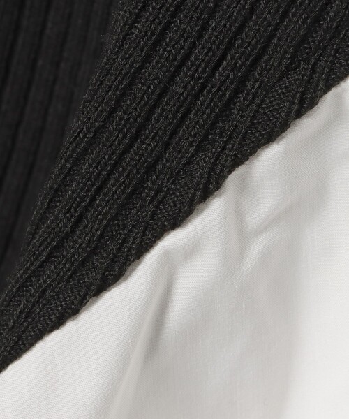 BEAMS HEART(ビームスハート)の「アシメ ドッキングニット プルオーバー(手洗い可能)(Tシャツ/カットソー・レディース・ブラック/ホワイト系その他5/ライトグレー・FREE)」の15枚目の写真