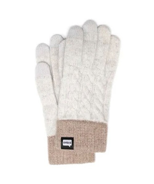EVOLG(エヴォログ)の「【EVOLG/エヴォログ】LET2517 MINOS ニットグローブ 手袋(手袋・メンズ・ブラック/ネイビー/グレー/アイボリー・FREE)」の2枚目の写真