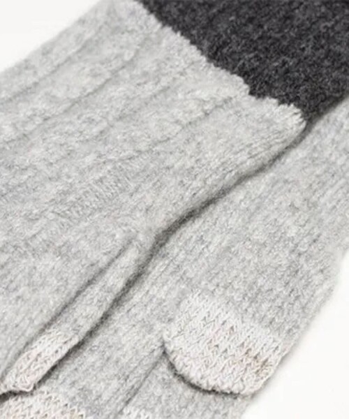 EVOLG(エヴォログ)の「【EVOLG/エヴォログ】LET2517 MINOS ニットグローブ 手袋(手袋・メンズ・ブラック/ネイビー/グレー/アイボリー・FREE)」の7枚目の写真