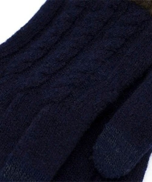 EVOLG(エヴォログ)の「【EVOLG/エヴォログ】LET2517 MINOS ニットグローブ 手袋(手袋・メンズ・ブラック/ネイビー/グレー/アイボリー・FREE)」の9枚目の写真