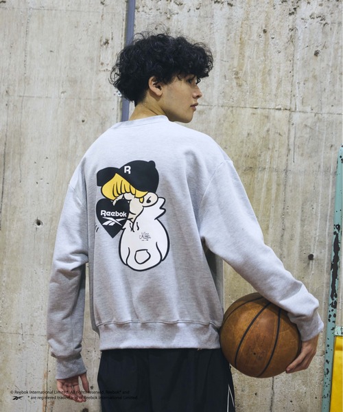 kaoyorinakami(カオヨリナカミ)の「Reebok boy sweat / リーボックボーイスウェット(スウェット・メンズ・グレー/ブラック・SMALL/LARGE/MEDIUM)」の4枚目の写真