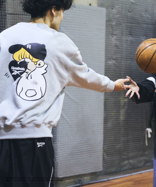 kaoyorinakami(カオヨリナカミ)の「Reebok boy sweat / リーボックボーイスウェット(スウェット・メンズ・グレー/ブラック・SMALL/LARGE/MEDIUM)」の5枚目の写真