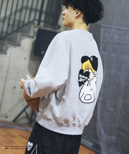 kaoyorinakami(カオヨリナカミ)の「Reebok boy sweat / リーボックボーイスウェット(スウェット・メンズ・グレー/ブラック・SMALL/LARGE/MEDIUM)」の8枚目の写真