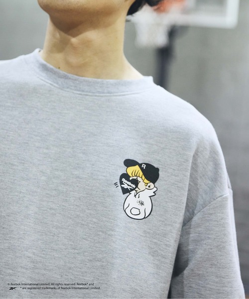kaoyorinakami(カオヨリナカミ)の「Reebok boy sweat / リーボックボーイスウェット(スウェット・メンズ・グレー/ブラック・SMALL/LARGE/MEDIUM)」の11枚目の写真