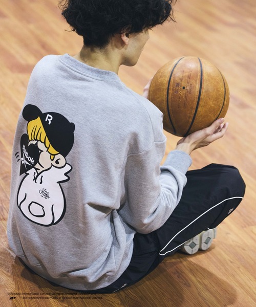 kaoyorinakami(カオヨリナカミ)の「Reebok boy sweat / リーボックボーイスウェット(スウェット・メンズ・グレー/ブラック・SMALL/LARGE/MEDIUM)」の14枚目の写真