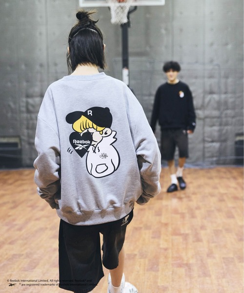 kaoyorinakami(カオヨリナカミ)の「Reebok boy sweat / リーボックボーイスウェット(スウェット・メンズ・グレー/ブラック・SMALL/LARGE/MEDIUM)」の17枚目の写真
