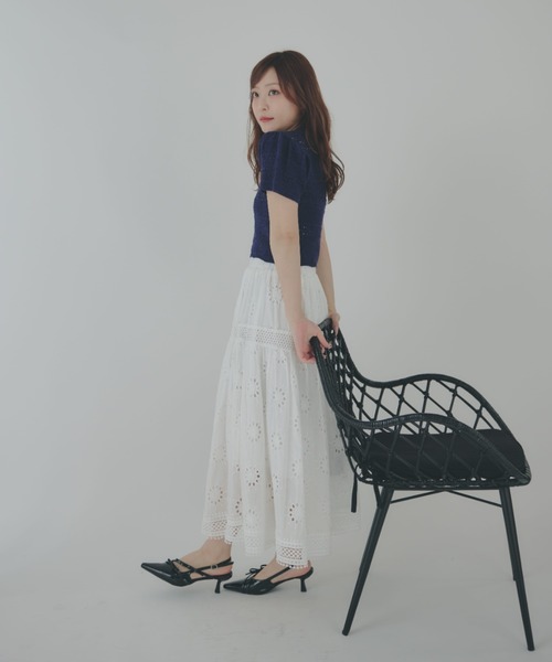 ECREL（エクレール）の「レースティアードスカート（スカート・レディース・ホワイト/ブラック・FREE）」の22枚目の写真