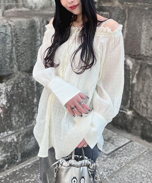 solleim（ソルレム）の「オフショルシアーチェックブラウス（シャツ/ブラウス・レディース・ブラック/オフホワイト・M/L）」の16枚目の写真