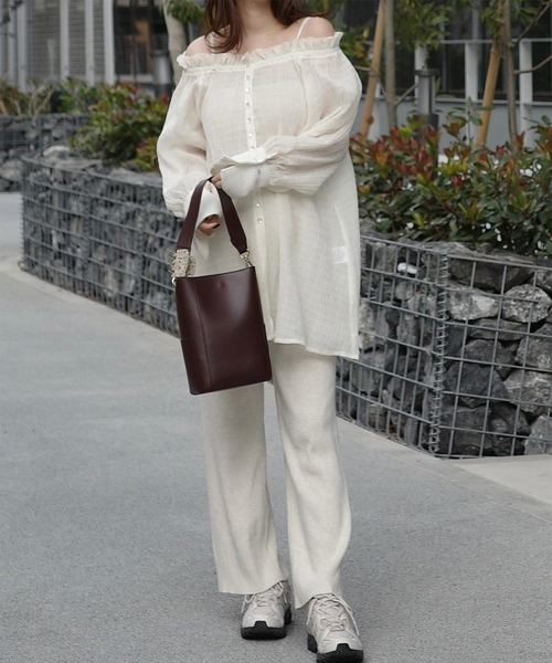 solleim（ソルレム）の「オフショルシアーチェックブラウス（シャツ/ブラウス・レディース・ブラック/オフホワイト・M/L）」の17枚目の写真