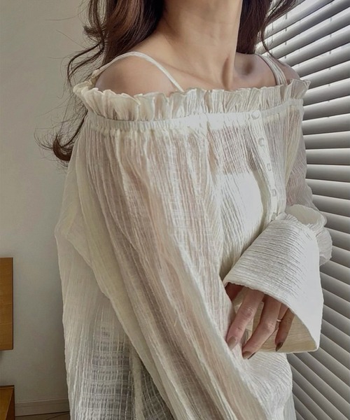 solleim（ソルレム）の「オフショルシアーチェックブラウス（シャツ/ブラウス・レディース・ブラック/オフホワイト・M/L）」の21枚目の写真