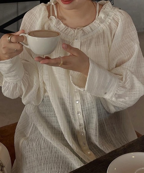 solleim（ソルレム）の「オフショルシアーチェックブラウス（シャツ/ブラウス・レディース・ブラック/オフホワイト・M/L）」の20枚目の写真