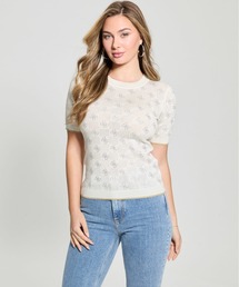ニット セーター ROSIE 4G Rn Ss Sweater ニット セーター レディース レディース GUESS｜GUESS ニット セーター レディース(W)ROSIE 4G Rn Ss