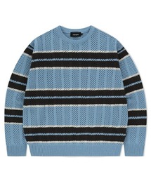 『mahagrid/マハグリッド』 MESH STRIPE KNIT/メッシュボーダーニット