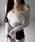 me+em selecti~[ZNgj́uy Qcolor ^QWAY ztg{ItVX[XgbvX ^ front ribbon off-shoulder slim lace topsȋgbvXjvbzCg