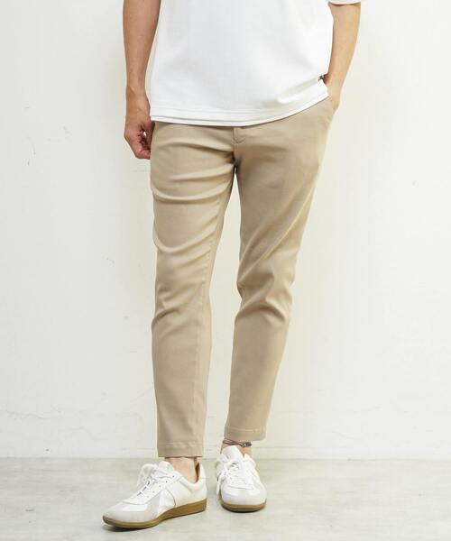 MEN'S MELROSE（メンズメルローズ）の「《WEB限定》【全6サイズ×7色展開】ハイストレッチアンクルテーパードパンツ（チノパンツ・メンズ・ブラック/ブルー/グレー/ホワイト/ネイビー/ベージュ/チャコールグレー・2/3/4/5/6/7）」の5枚目の写真