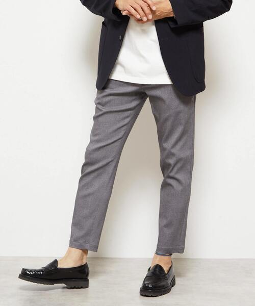 MEN'S MELROSE（メンズメルローズ）の「《WEB限定》【全6サイズ×7色展開】ハイストレッチアンクルテーパードパンツ（チノパンツ・メンズ・ブラック/ブルー/グレー/ホワイト/ネイビー/ベージュ/チャコールグレー・2/3/4/5/6/7）」の4枚目の写真