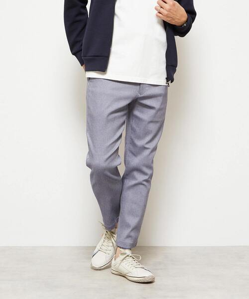 MEN'S MELROSE（メンズメルローズ）の「《WEB限定》【全6サイズ×7色展開】ハイストレッチアンクルテーパードパンツ（チノパンツ・メンズ・ブラック/ブルー/グレー/ホワイト/ネイビー/ベージュ/チャコールグレー・2/3/4/5/6/7）」の7枚目の写真