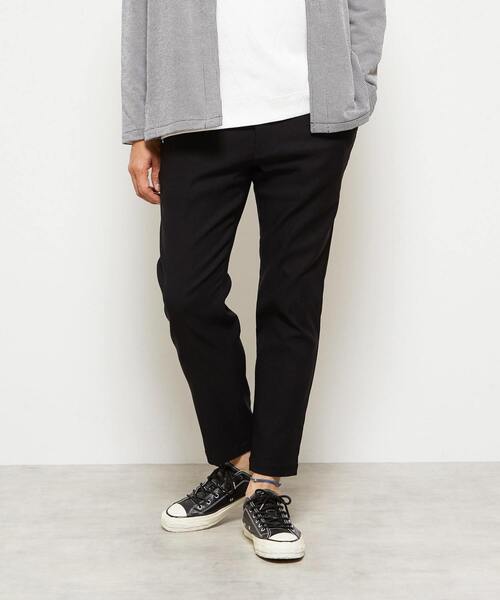 MEN'S MELROSE（メンズメルローズ）の「《WEB限定》【全6サイズ×7色展開】ハイストレッチアンクルテーパードパンツ（チノパンツ・メンズ・ブラック/ブルー/グレー/ホワイト/ネイビー/ベージュ/チャコールグレー・2/3/4/5/6/7）」の2枚目の写真