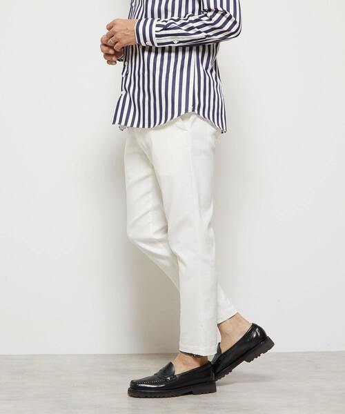 MEN'S MELROSE（メンズメルローズ）の「《WEB限定》【全6サイズ×7色展開】ハイストレッチアンクルテーパードパンツ（チノパンツ・メンズ・ブラック/ブルー/グレー/ホワイト/ネイビー/ベージュ/チャコールグレー・2/3/4/5/6/7）」の10枚目の写真