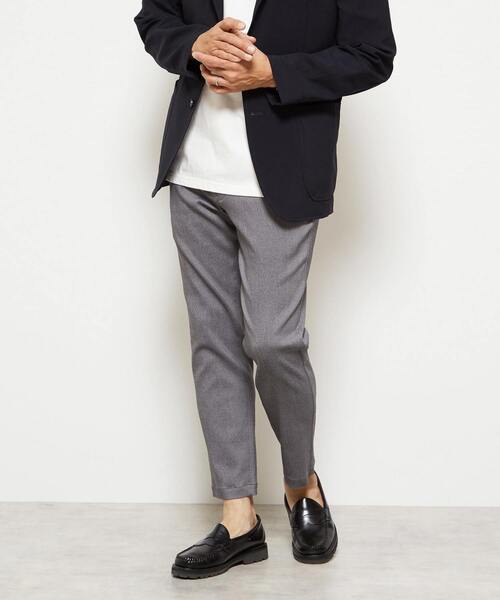 MEN'S MELROSE（メンズメルローズ）の「《WEB限定》【全6サイズ×7色展開】ハイストレッチアンクルテーパードパンツ（チノパンツ・メンズ・ブラック/ブルー/グレー/ホワイト/ネイビー/ベージュ/チャコールグレー・2/3/4/5/6/7）」の18枚目の写真