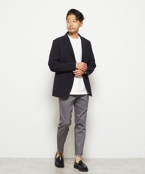 MEN'S MELROSE（メンズメルローズ）の「《WEB限定》【全6サイズ×7色展開】ハイストレッチアンクルテーパードパンツ（チノパンツ・メンズ・ブラック/ブルー/グレー/ホワイト/ネイビー/ベージュ/チャコールグレー・2/3/4/5/6/7）」の19枚目の写真