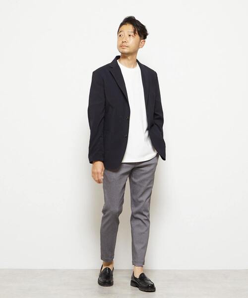 MEN'S MELROSE（メンズメルローズ）の「《WEB限定》【全6サイズ×7色展開】ハイストレッチアンクルテーパードパンツ（チノパンツ・メンズ・ブラック/ブルー/グレー/ホワイト/ネイビー/ベージュ/チャコールグレー・2/3/4/5/6/7）」の20枚目の写真