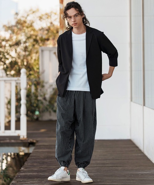 CAMBIO（カンビオ）の「mp13252-コットンリネンストライプバルーン