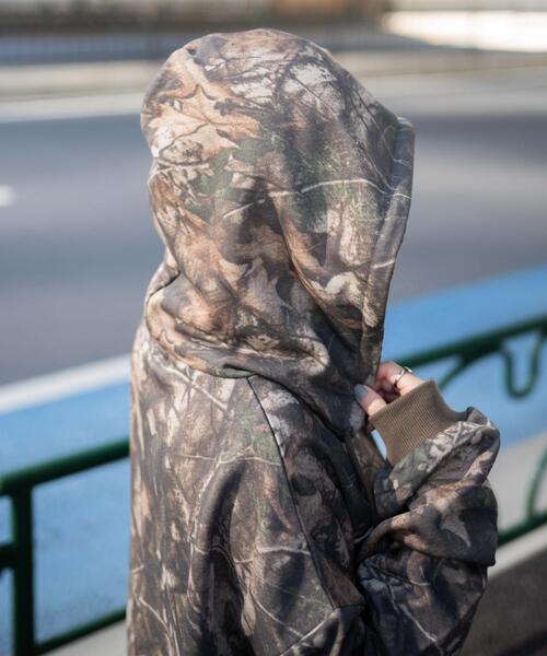 WEGO（ウィゴー）の「WEGO/【25年春夏新作】リアルツリーカモフラBIGZIPパーカー（パーカー・レディース・その他1・FREE）」の8枚目の写真