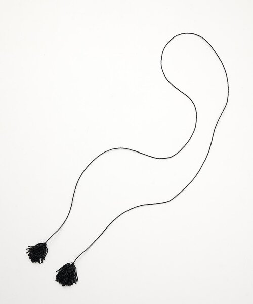 Whim Gazette（ウィムガゼット）の「【SHANNON BOND】ガラスビーズフリンジネックレス（ネックレス・レディース・ブラック・FREE）」の3枚目の写真