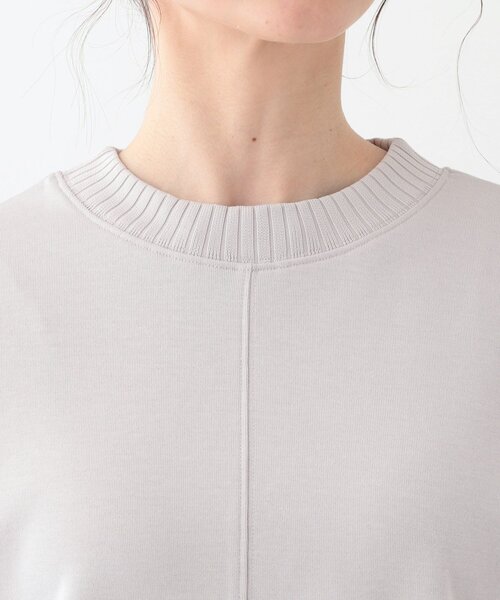 SHOO・LA・RUE(シューラルー)の「【洗える/S-LL】長めのリブでお袖すっきり 異素材トップス(Tシャツ/カットソー・レディース・グリーン系/チャコールグレー/ナチュラル・01/02/03/04)」の19枚目の写真