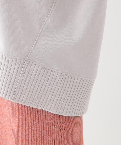 SHOO・LA・RUE(シューラルー)の「【洗える/S-LL】長めのリブでお袖すっきり 異素材トップス(Tシャツ/カットソー・レディース・グリーン系/チャコールグレー/ナチュラル・01/02/03/04)」の21枚目の写真