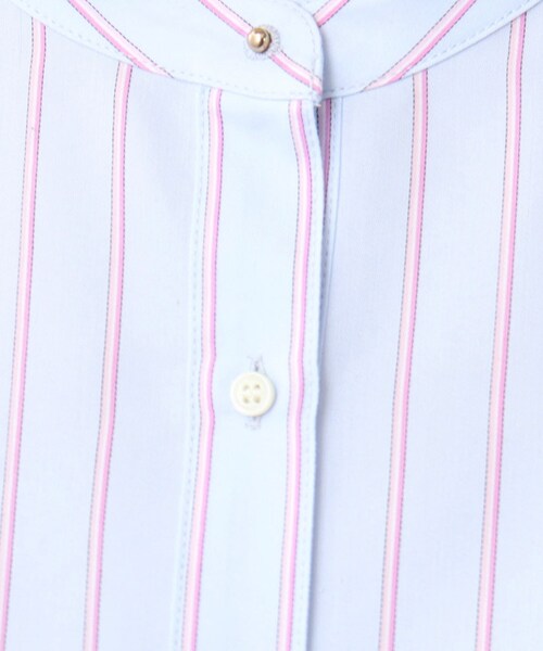 Reflect（リフレクト）の「【夏SALE／接触冷感／洗える】ストライプコクーンシルエットシャツ（シャツ/ブラウス・レディース・ベージュ系その他5/ホワイト系5/サックスブルー系2・15 /13/11/09/07/05/17）」の16枚目の写真