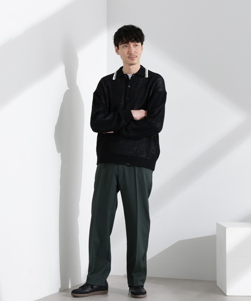 セール】ドレープストレートスラックス（セットアップ可）（スラックス