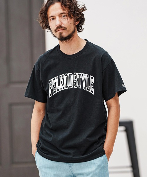 felkod(フィルコッド)の「mt9508- Dry touch Arch logo print Tee Tシャツ(Tシャツ/カットソー・メンズ・ホワイト/ブラック/グリーン系その他・XL/L/M/S)」の4枚目の写真