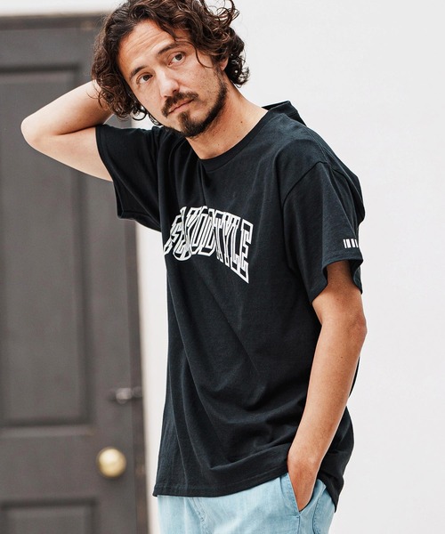 felkod(フィルコッド)の「mt9508- Dry touch Arch logo print Tee Tシャツ(Tシャツ/カットソー・メンズ・ホワイト/ブラック/グリーン系その他・XL/L/M/S)」の7枚目の写真